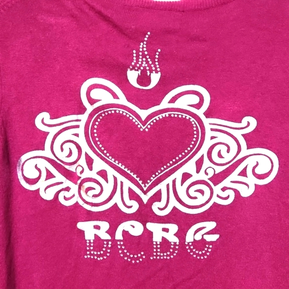 BCBGMAXAZRIA Rhinestone Embellished Knit Long Cardigan Fushia Size Medium - Picture 10 of 11